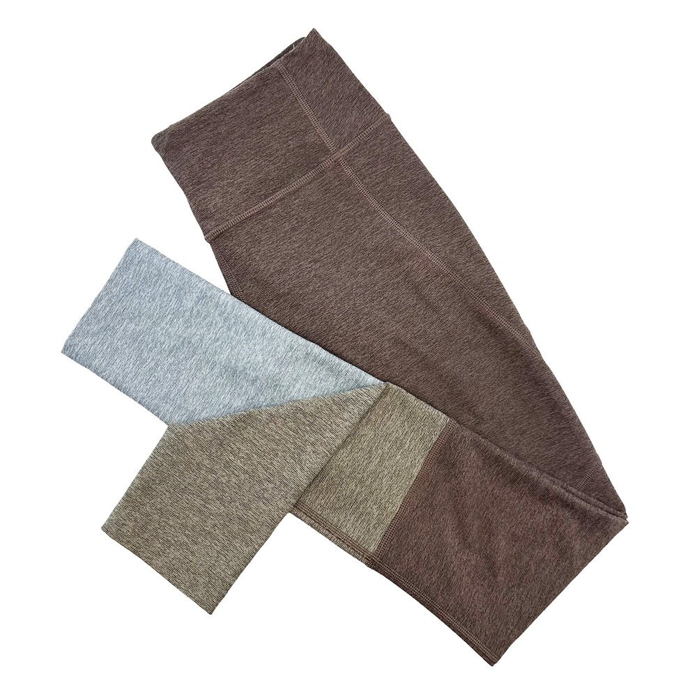 OUTDOOR VOICES Two-tone Dipped Colorblock Leggings • XS • brown tan gray Yoga